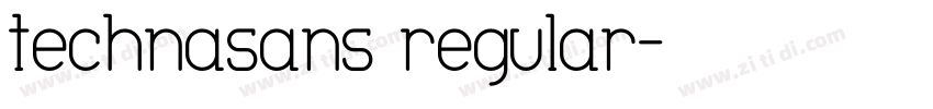 technasans regular字体转换